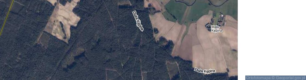 Zdjęcie satelitarne Duża Kępina ul.